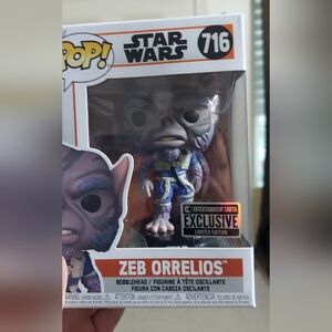 Funko Pop! Star Wars Zeb Orrelios Figure - Purple and White